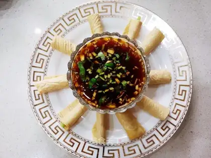 Bean cucumber roll