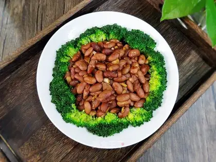 Beans and broccoli