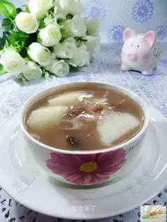 Porridge of rice for the flower beans