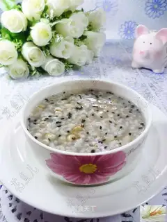 Black sesame rice congee