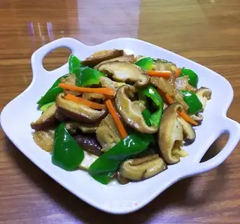 Five flowers, fried mushrooms