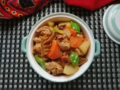 Dry chicken chowder