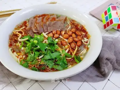 Beef fan soup
