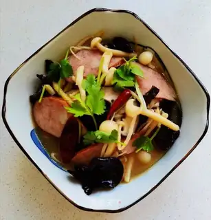 Weenie mushroom stew