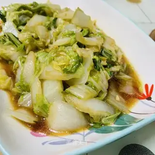 The vinegar cabbage for dinner