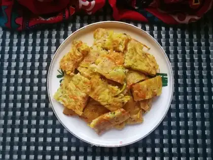 A carrot pumpkin pancakes