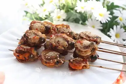 Baking scallops