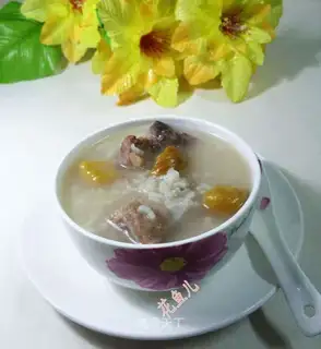 Chestnut pelvis rice congee