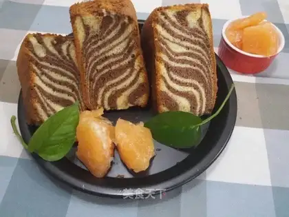 Ten inches of zebra gill cake