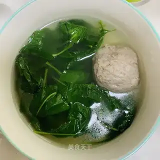 Beefball soup
