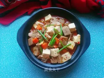 Carrot tofu lamb stew