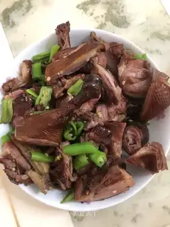 Pepper's fried duck