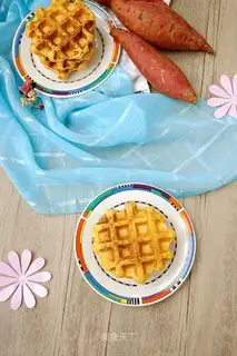Belgian potato waffles
