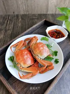 Boiled crabs