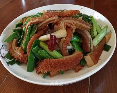 Garlic fried oxen