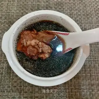 A well-established black bean curd soup