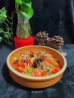 Tomato black-mulph meat