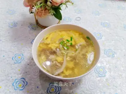 Pumpkin omelet soup