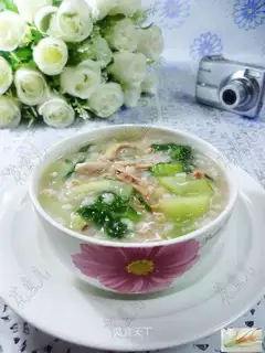 Squid's rice congee