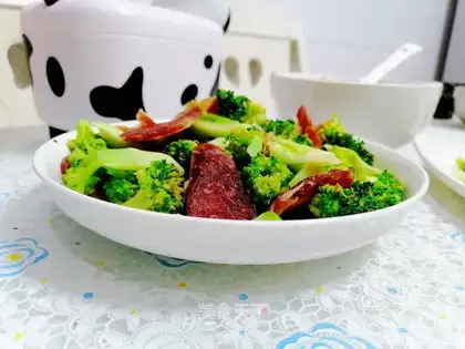 Sausage and broccoli