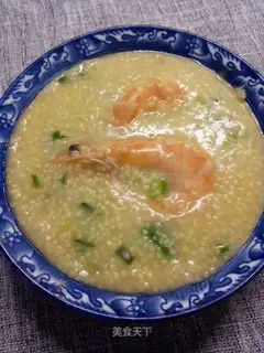Emerald shrimp porridge