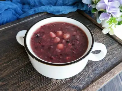 Black rice congee