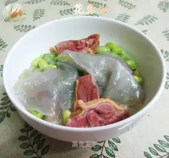Pink-skin bean gravy