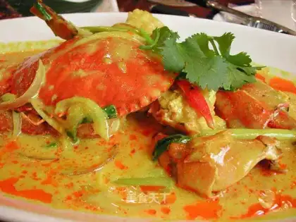 Thai coconut curry crab