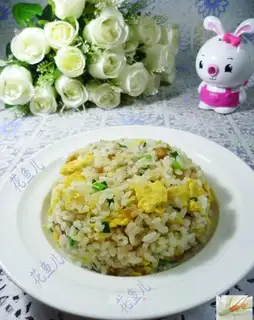Egg oil and fried rice