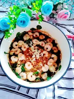 Garlic shrimp cabbage