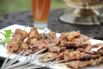 Roasted lamb tail