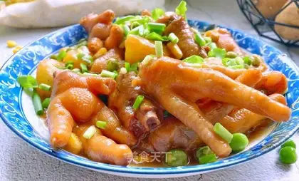 Cracked potato chicken claws