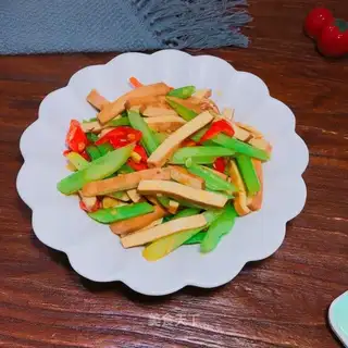 Celery fried beans
