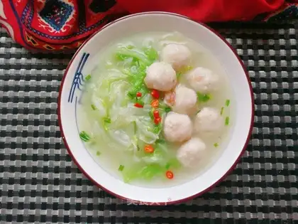 Shrimpball soup