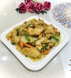 Onion fried chicken