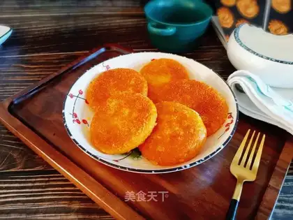 Pumpkin rice cake