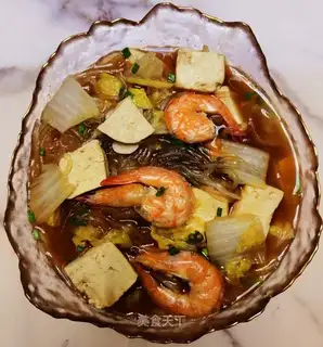 Shrimp cabbage stew