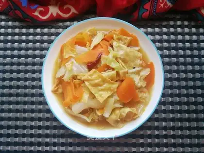 Carrot, cabbage, tofu skin