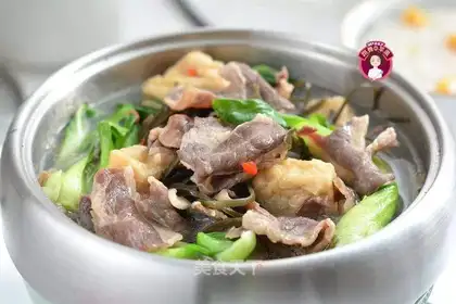 Fat cow with beans