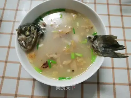 Scrambled fish soup
