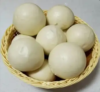 Handmade white-faced buns