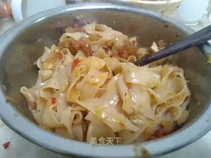 Homemade ketchup noodles