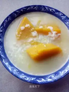 Pumpkin rice porridge