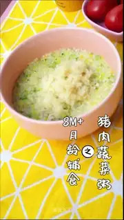 Pork and vegetable porridge