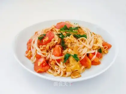 Tomato egg noodles