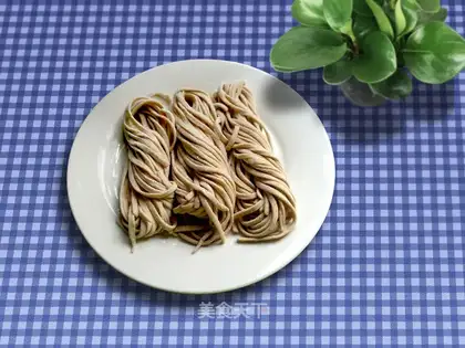 Homemade barley noodles