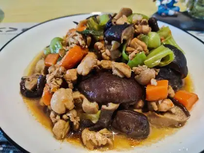 Homemade mushroom chicken