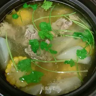 ♪ Black radish corn lamb soup ♪