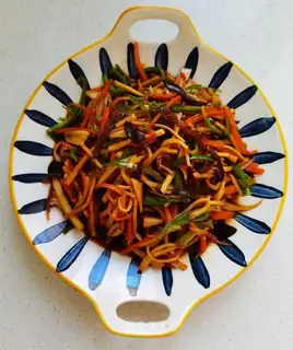 Fish apricot mushroom