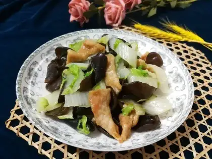 Woodbread fried meat
